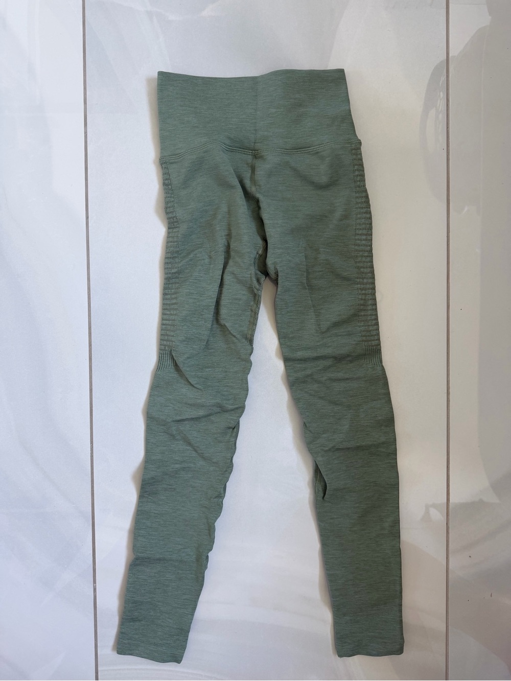 High-Waist Seamless Leggings - Green